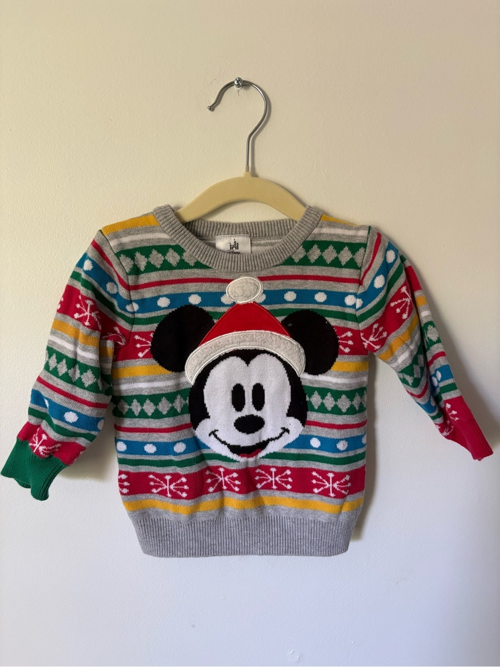(2/$10) Disney Mickey Mouse Christmas Sweater